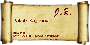 Jakab Rajmund névjegykártya